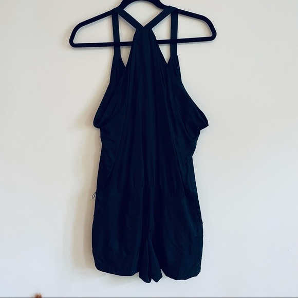 LAILA AZHAR Black Satin Romper - Picture 8 of 11